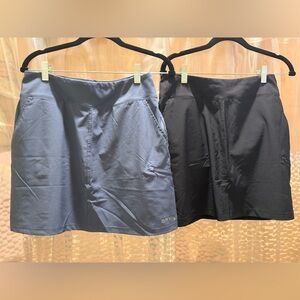 Orvis skorts size small. 2 skorts - one blue and one black. Good condition